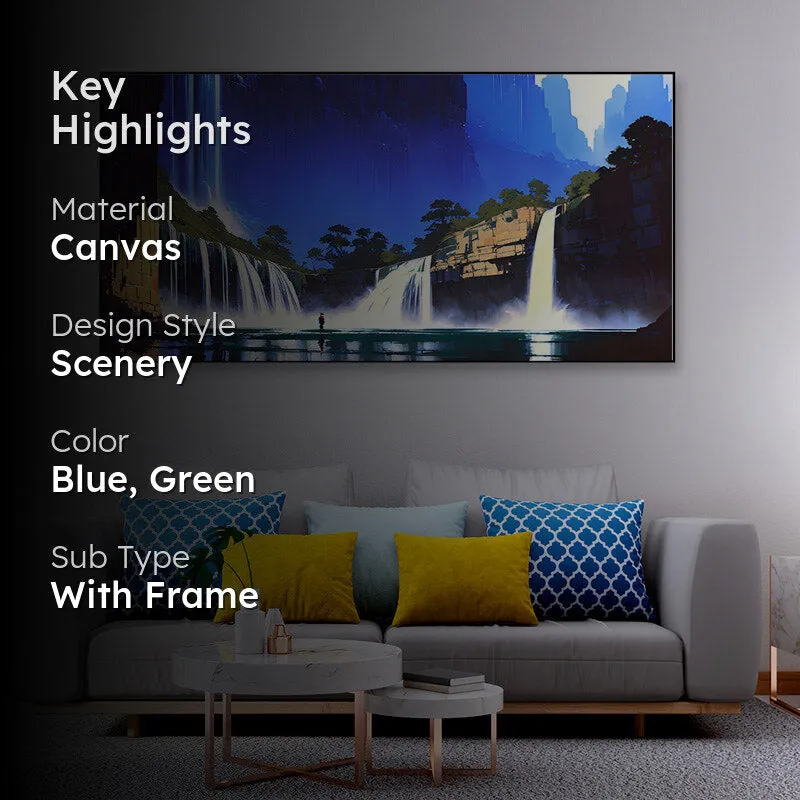 Iris Falls Canvas Wall Painting media 2
