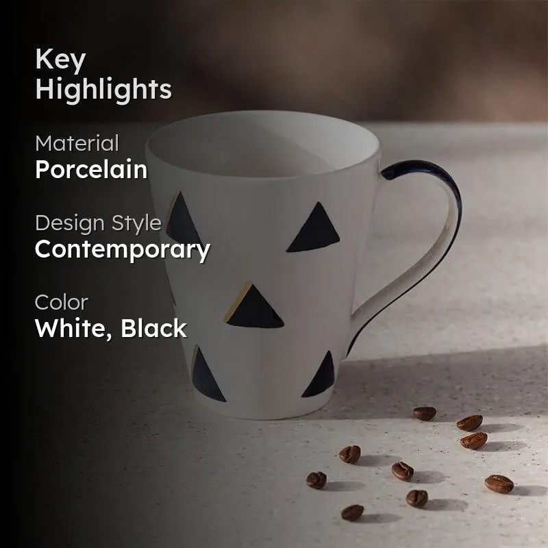 Triangle Porcelain Coffee Mug (325 mL) media 2