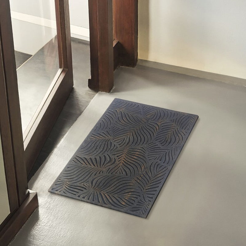 Aven Abstract Door Mats - Grey - 16 x 24 inches