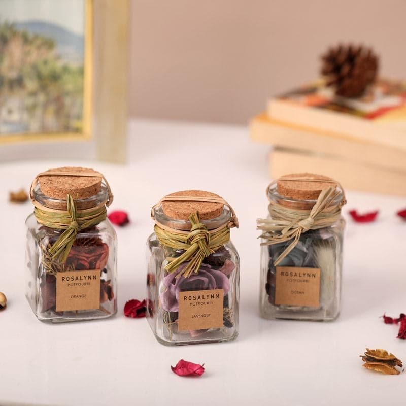Dried Flowers & Leaves · Glass