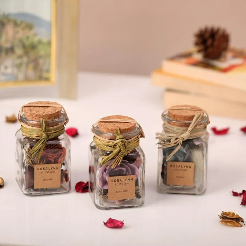 Kelmere Potpourri With Glass Jar - Set Of Three media 1