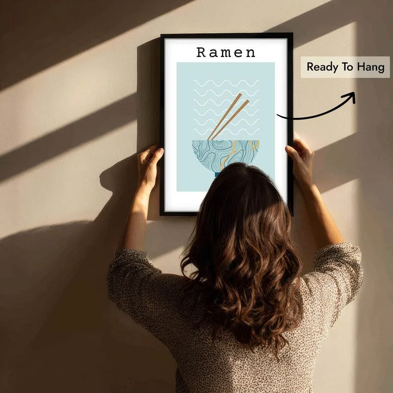 RamenBlue Archival Canvas Wall Art - Black media 6