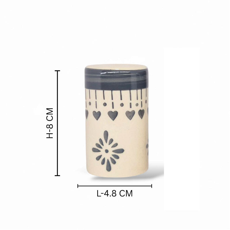 Ambar Ceramic Salt & Pepper Shaker (80 mL Each) - Set Of Two media 8