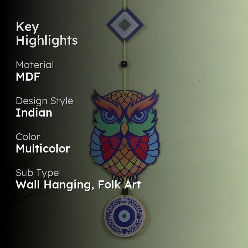 Color Burst Hoot MDF Wall Hanging media 2
