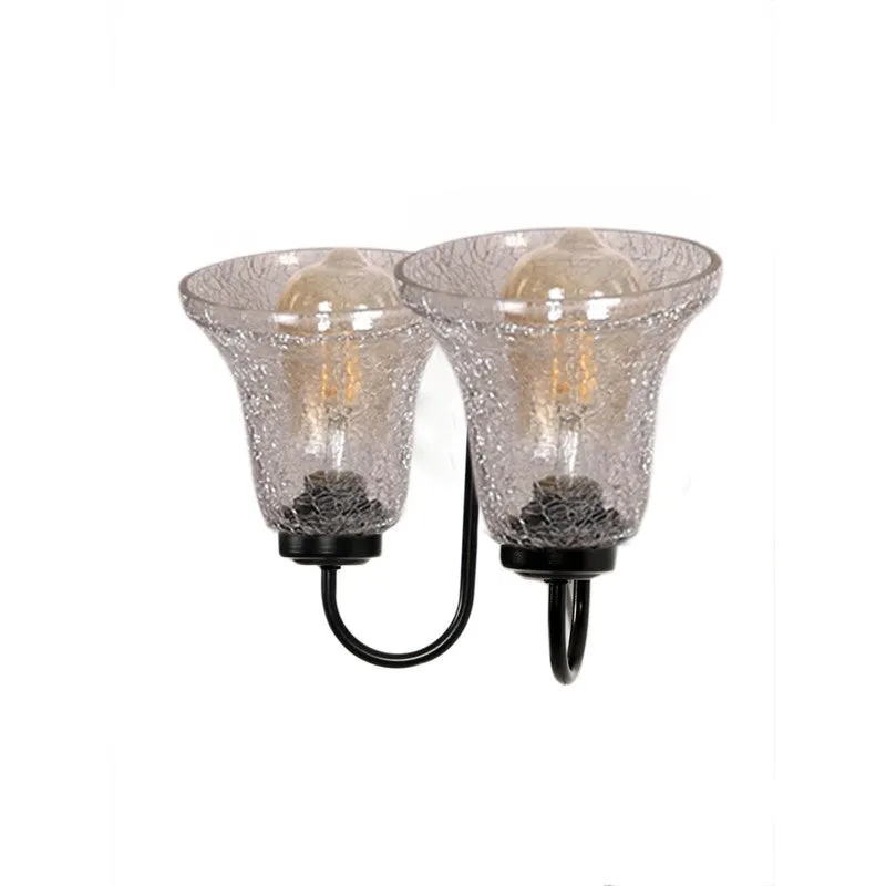 Warm Glow Dual Shade Glass Wall Lamp media 8