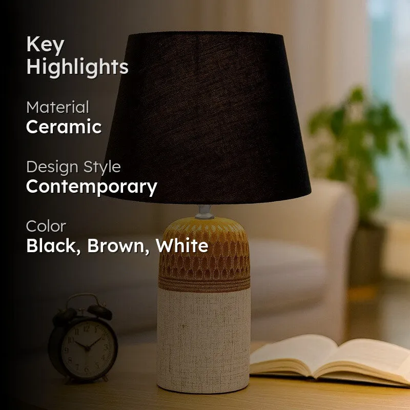 RadianceFlex Ceramic Table Lamp - Black,Brown,White media 2