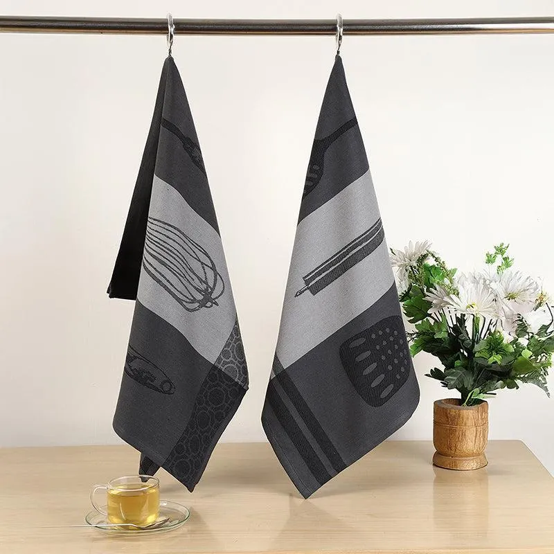 Farmhouse Linen Cotton Kitchen Towel - Set Of Two media 1
