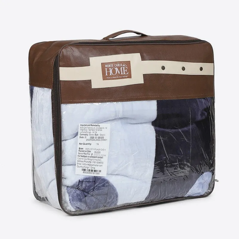 Monte Carlo Midnight Mirage Blanket (Blue) - 720 GSM media 7