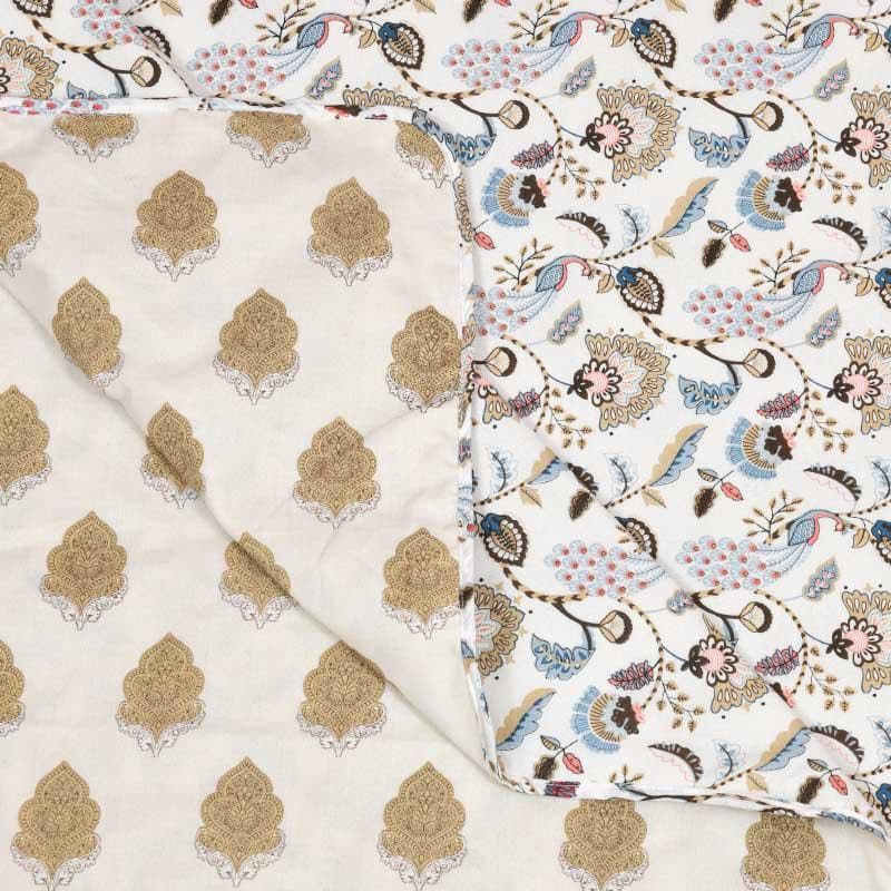 Floral Riyad Printed Green Cotton Dohar media 6