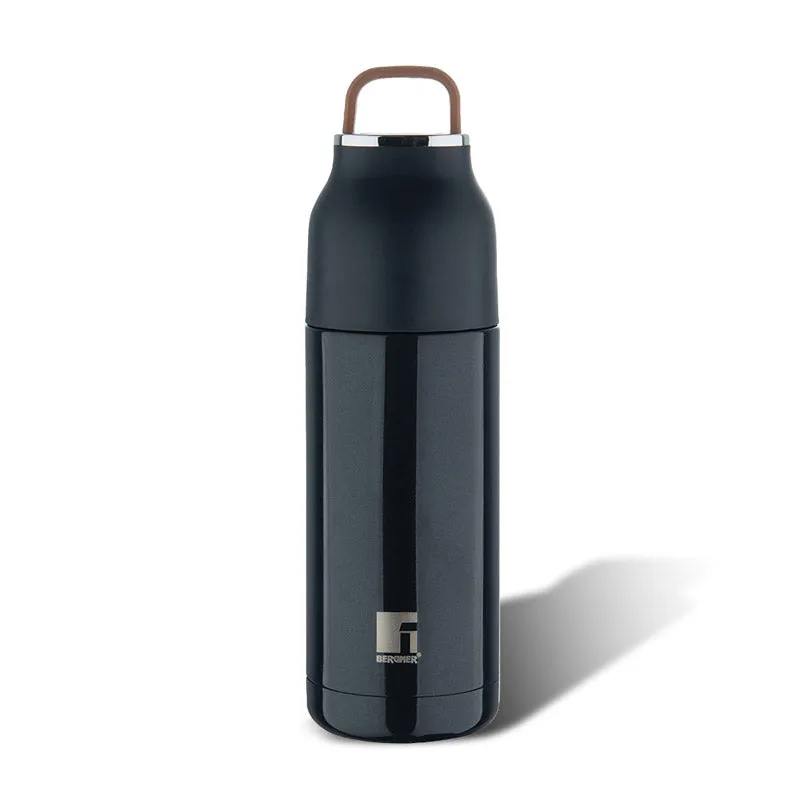 Bergner Walking Aquazest Thermosteel Hot And Cold Flask (Black) - 350 mL media 6