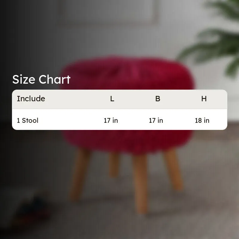 Velora Pleated Velvet Ottoman - Pink media 7