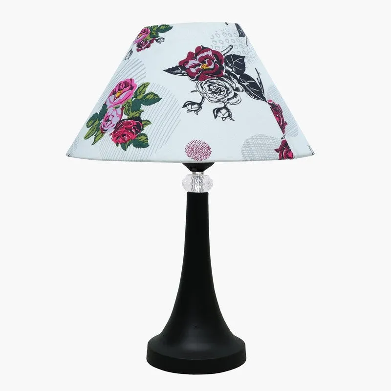 Gracie Bell Black Fabric Table Lamp - Multicolor media 3