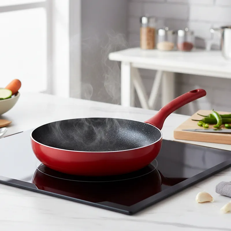 Bergner Bellini Plus Rivetless Non Stick Frypan (Red) - 28 CM media 1