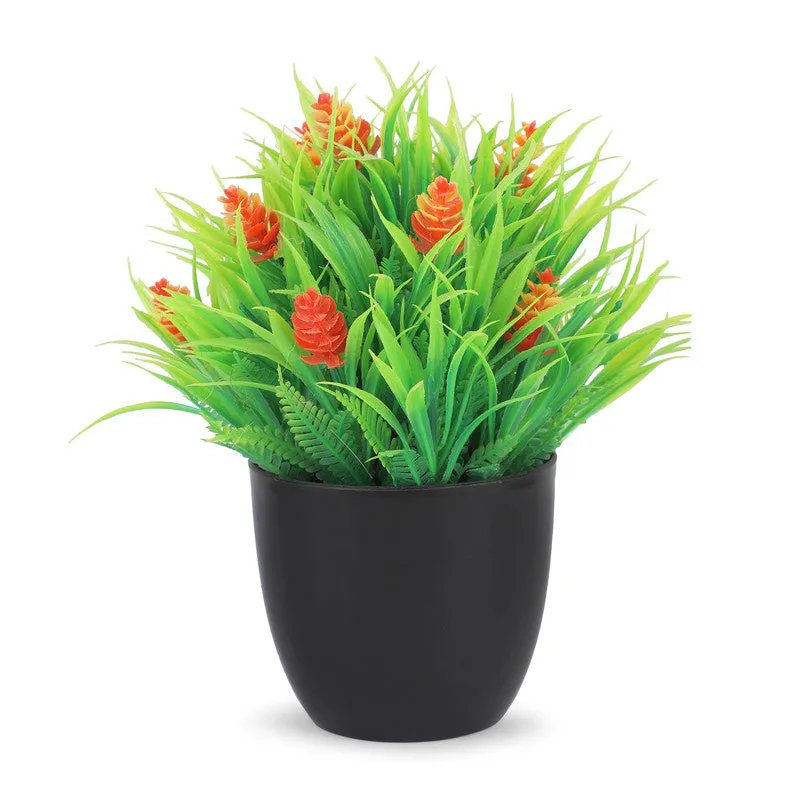 Leafzen Artificial Plant With Plastic Pot(Set of Two) - 0.7 Feet media 4