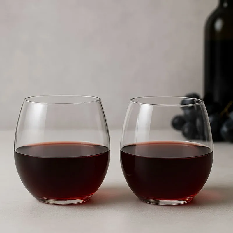 VinoSphere Crystal Stemless Wine Glass (250 mL) - Set Of Two media 1