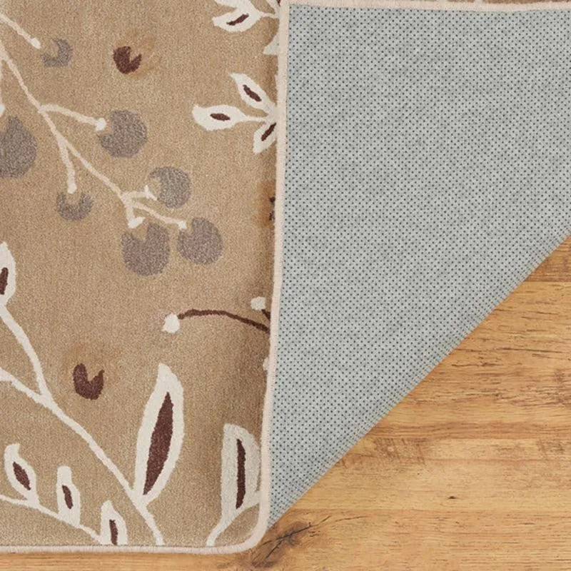 Haradrim Hand Tufted Floral Wool & Nylon Carpet - Brown media 8