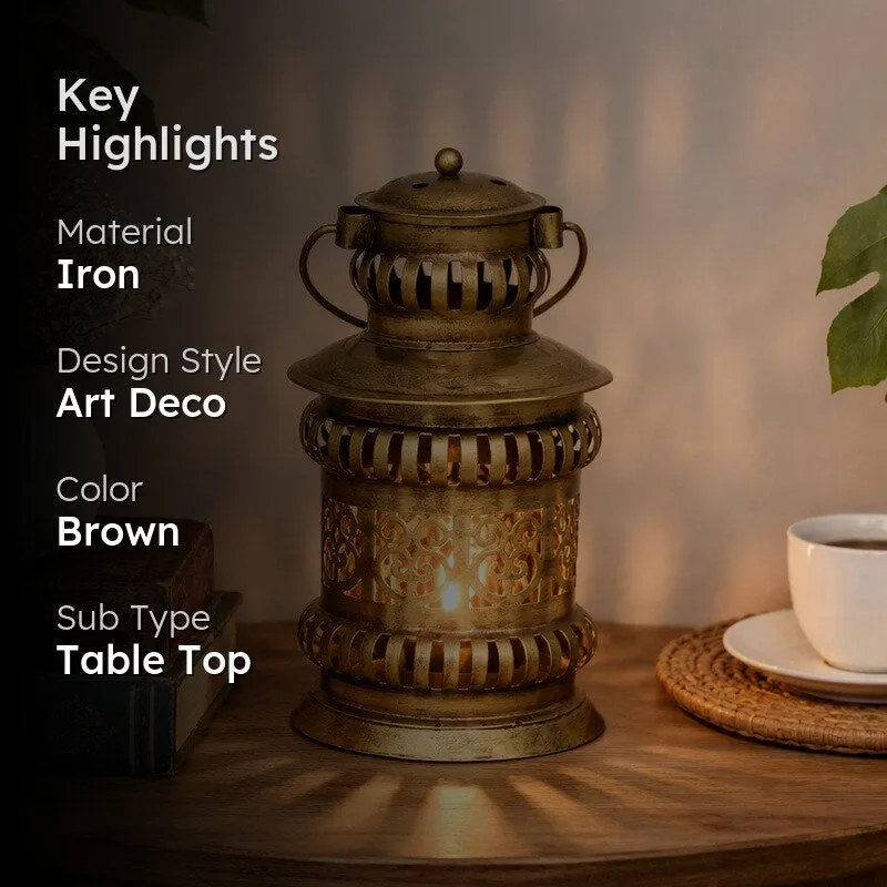 Hanging Lantern Glow Iron Tealight Candle Holder media 2