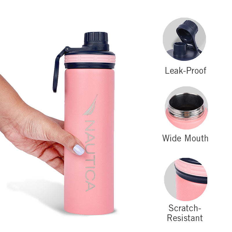 Nautica Skirnir Insulated Stainless Steel Thermos (Pink) - 500 mL media 3