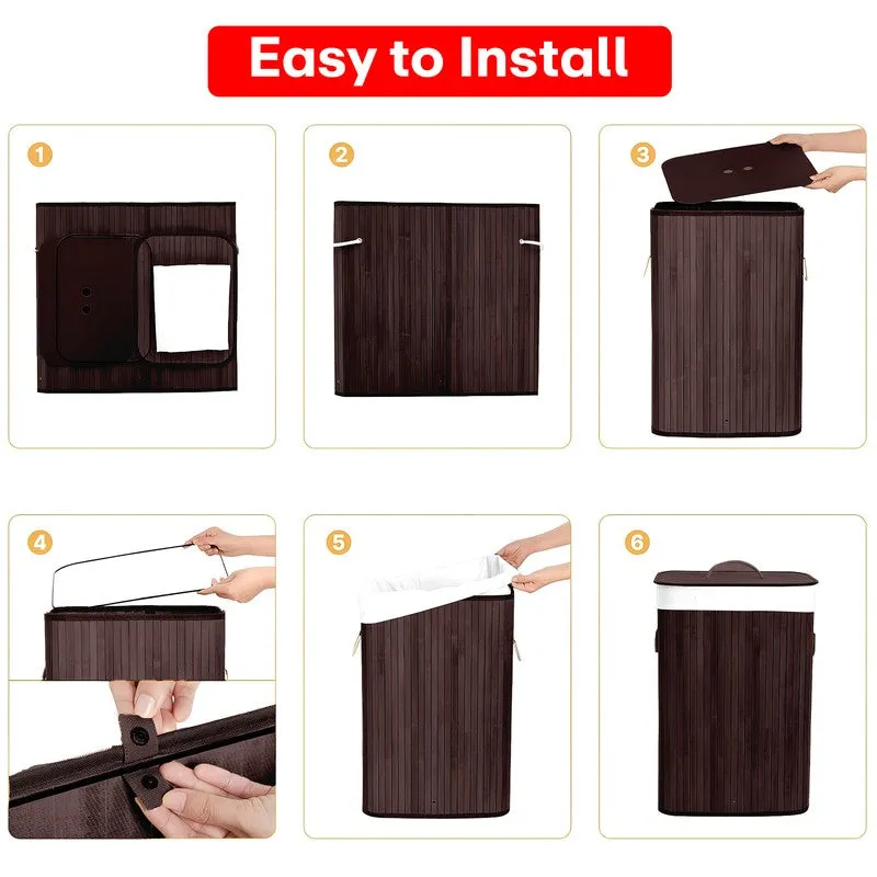 Rioware UrbanRib Laundry Basket - Brown media 7