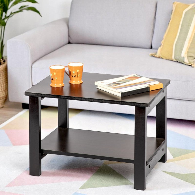 Yirox Sheesham Wooden Center Table - Black