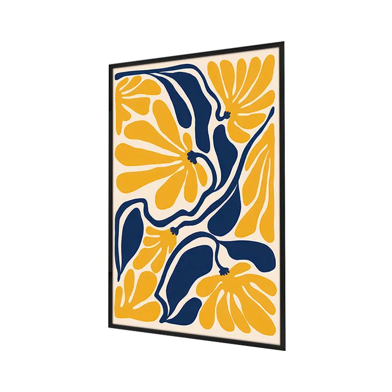 Campi Solis Floral Wall Painting With Frame media 3