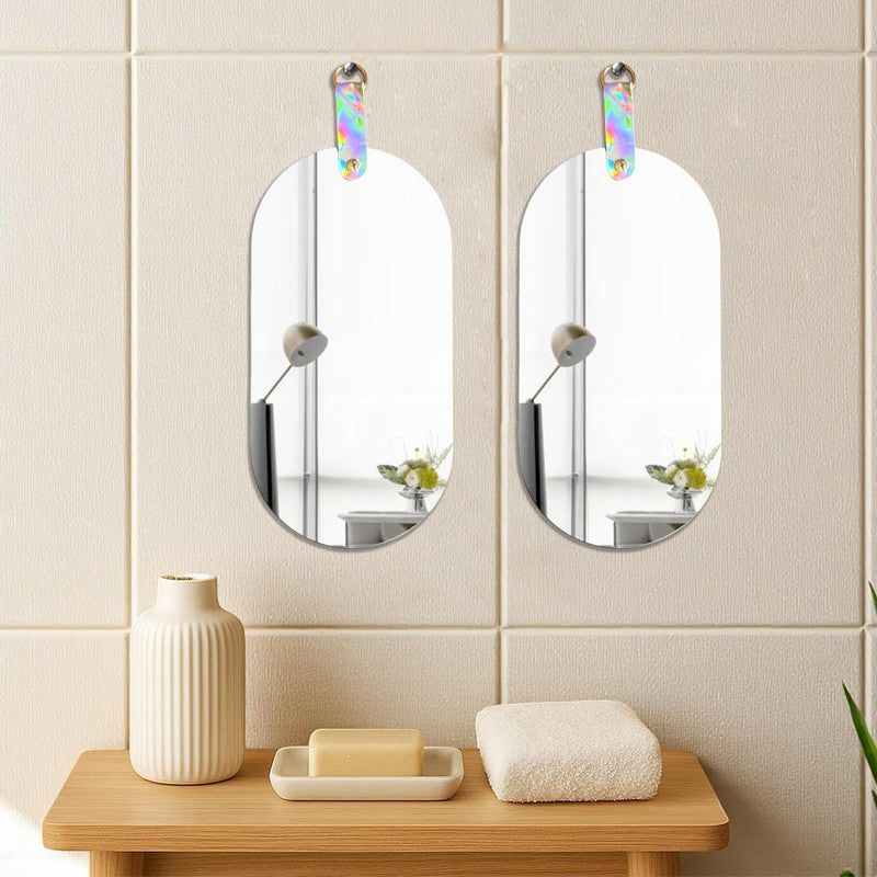 Pure Reflection Frameless Wall Mirror - Set Of Two media 3