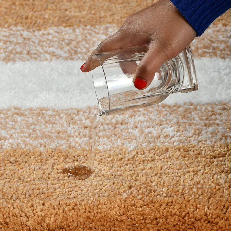 Elvira Anti Skid Striped Bath Mat - Orange media 6