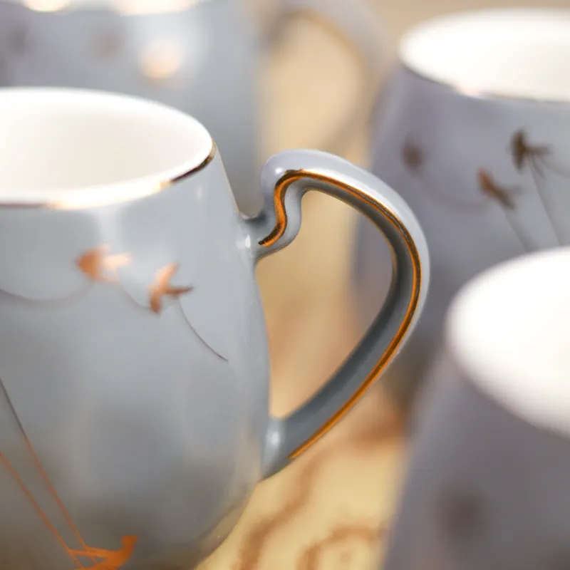 Pebble Porcelain Coffee Mug (220 mL Each) - Set Of Six media 5