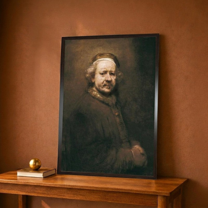 Self-Portrait At The Age Of 63 Canvas Wall Painting - 9 x 12 Inches