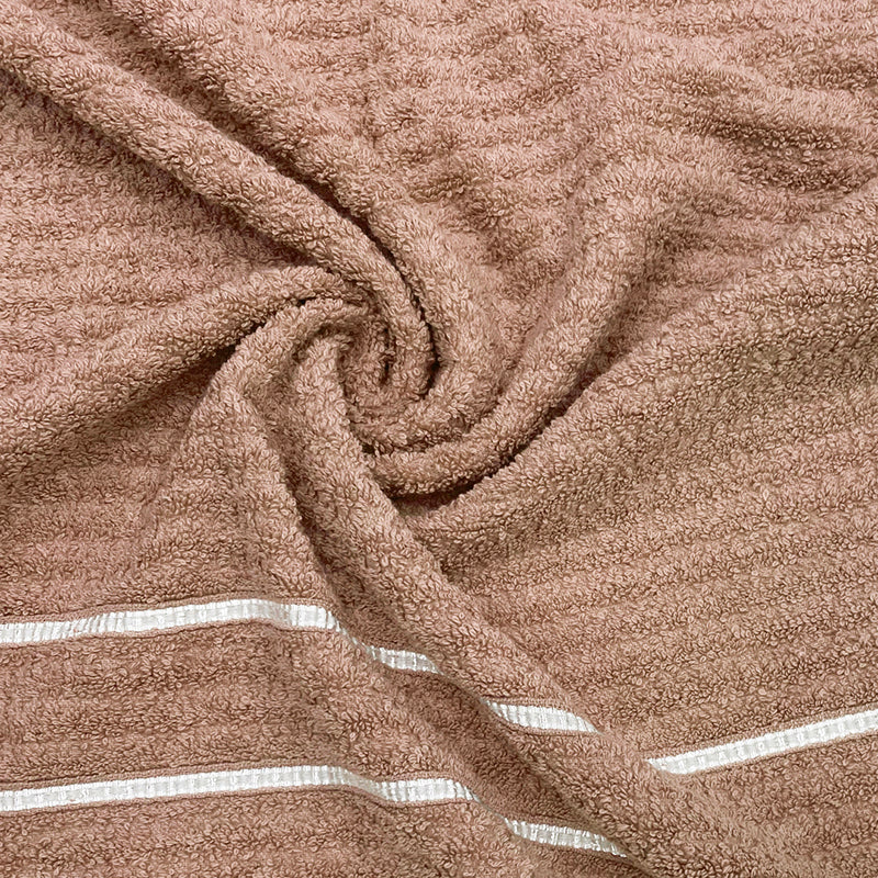Lisse Cotton Bath Towel - Brown media 6