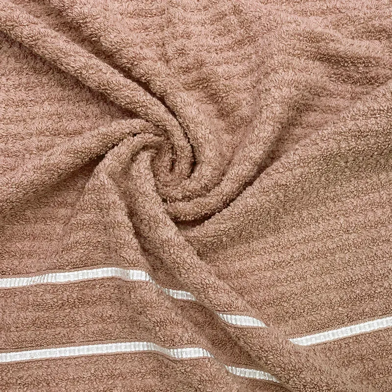 Lisse Cotton Bath Towel - Brown media 6