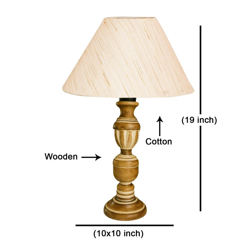 Zenrae Omi Wooden Table Lamp - White media 8