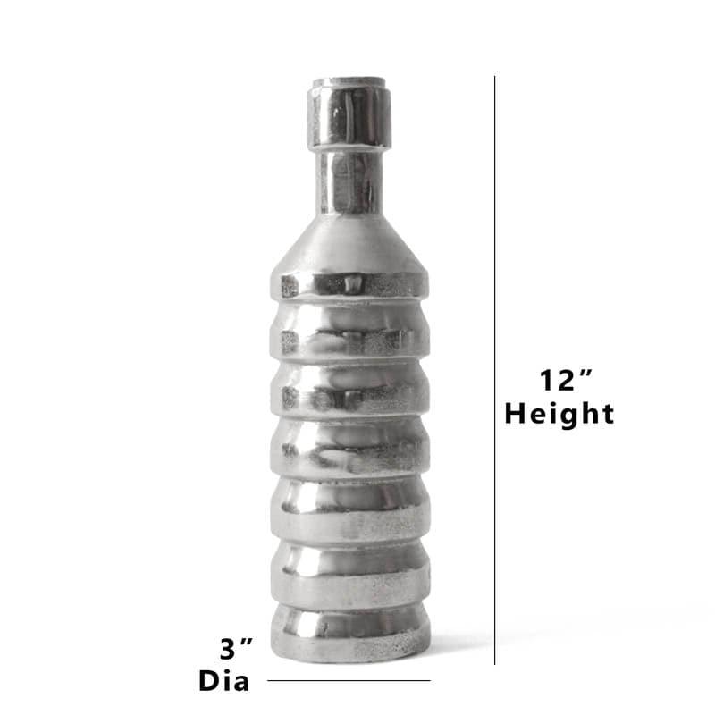Silver Bottle Vase media 5