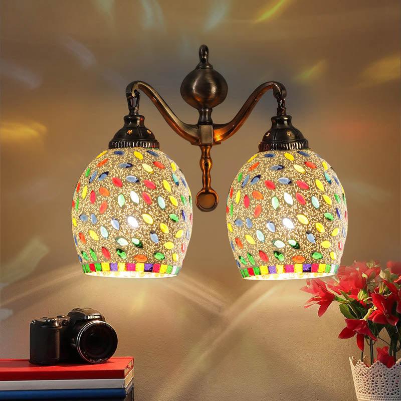 Mystic Metal Mosaic Wall Lamp