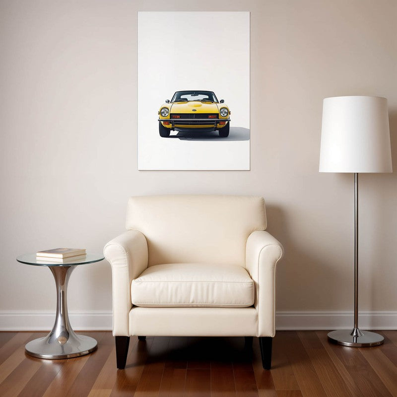 Yellow Racer Wall Poster
