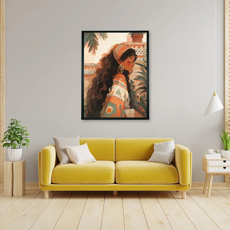 Brown Grace Canvas Wall Art media 5