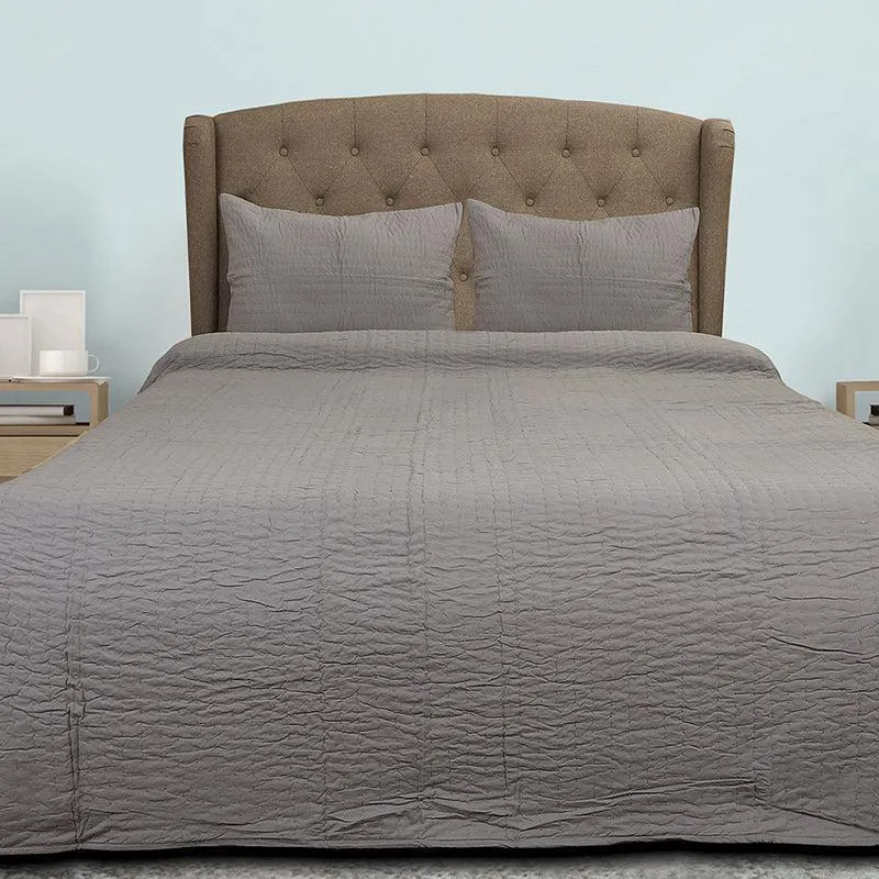 Trine Solid Cotton Quilt - 250 GSM media 1