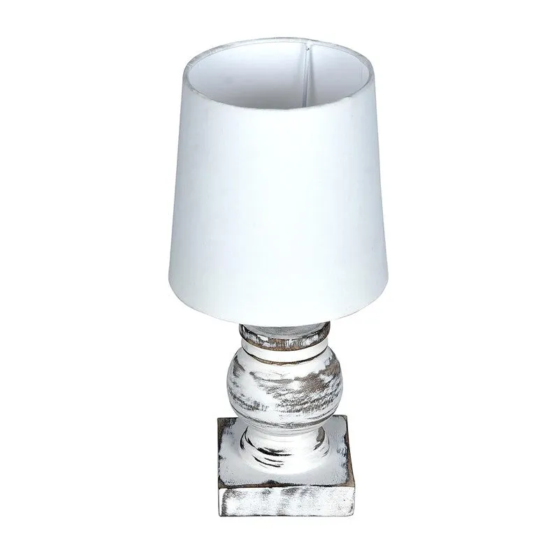 Clean Flare Wooden Table Lamp - White media 6