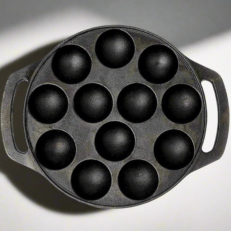 Appetta Cast Iron Paniyaram Pan - 25 CM media 3