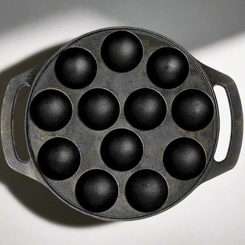 Appetta Cast Iron Paniyaram Pan - 25 CM media 3