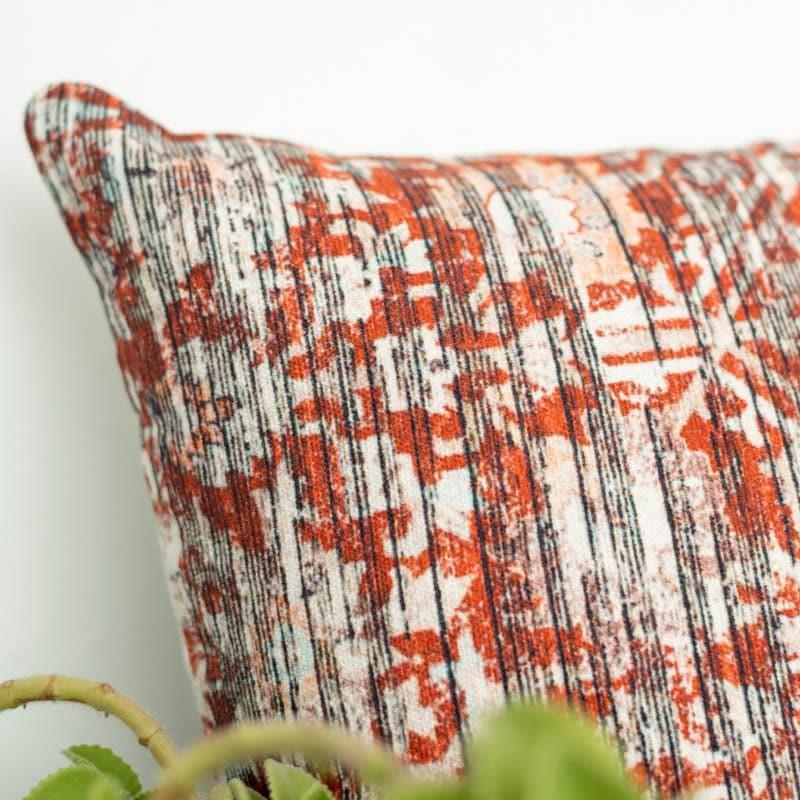 Rust Abstract Print Cushion Cover media 3