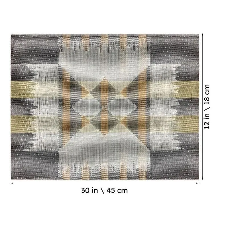 Zavira Multicolor Rectangle PVC Table Mats - Set Of Two media 6
