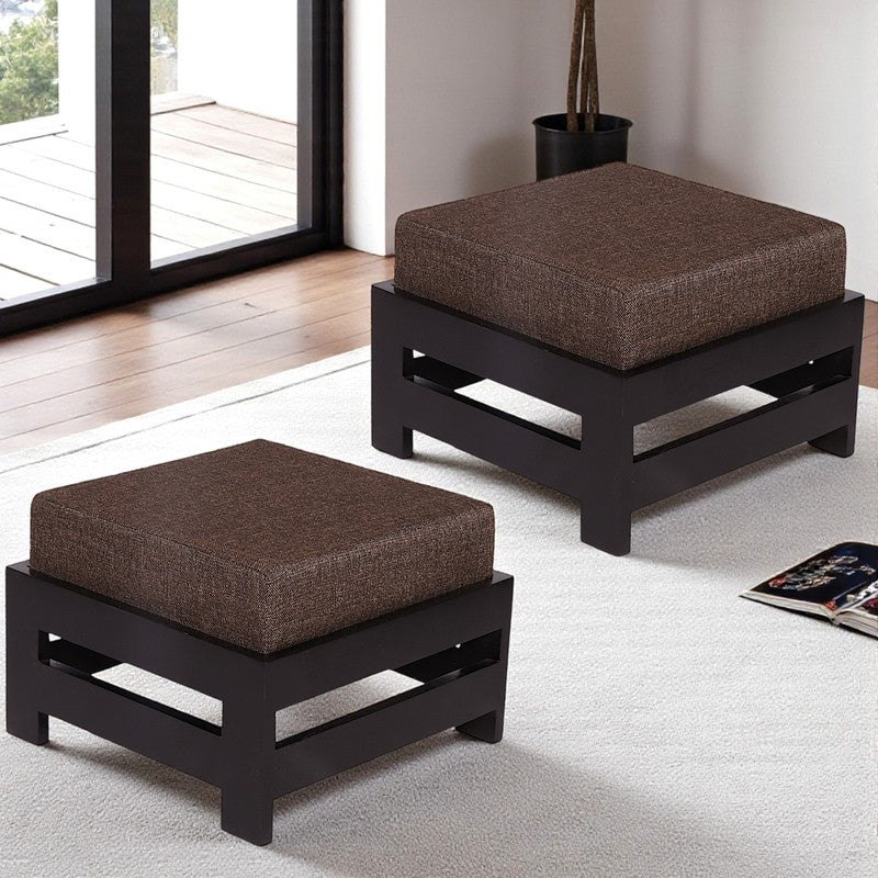 Naxor Sheesham Wooden Bench with Cushions (Brown) - Four Piece Set