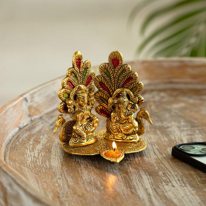 Laxmi Ganesha Deepa Diya