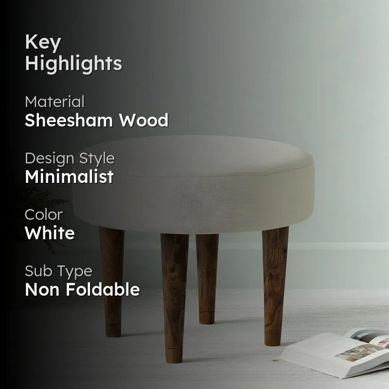 Oxaro Sheesham Wooden Bench - White media 2