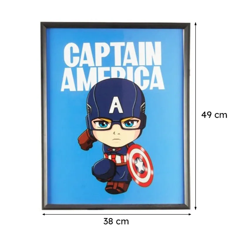 Animated Captain America Wooden Wall Art media 6