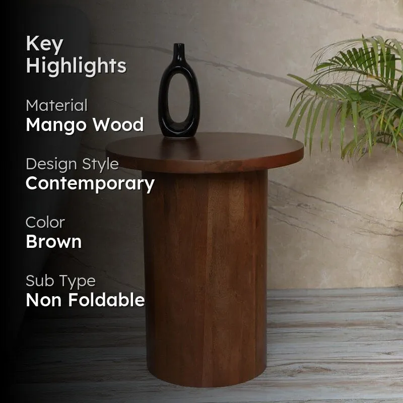 Ubara Wooden Accent Table media 2