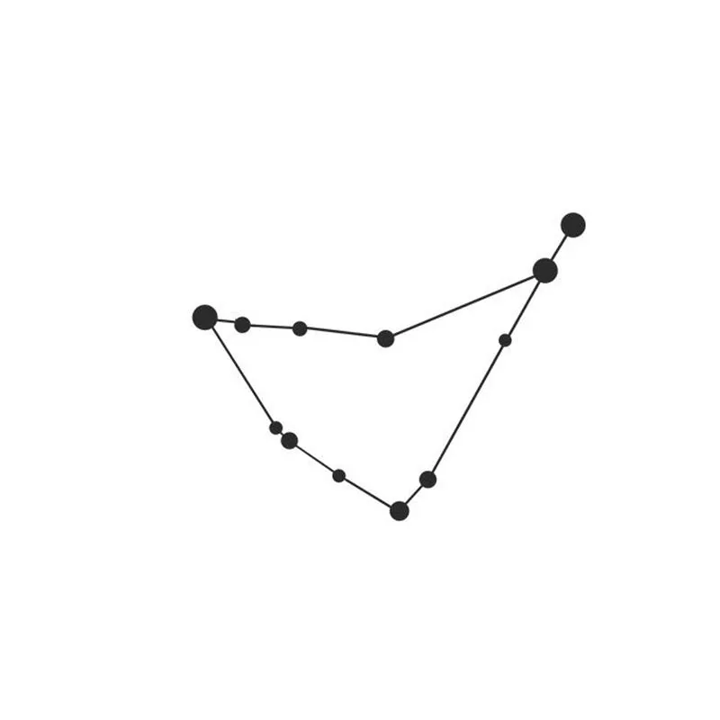 Capricorn Constellation Black Iron Wall Accent media 3