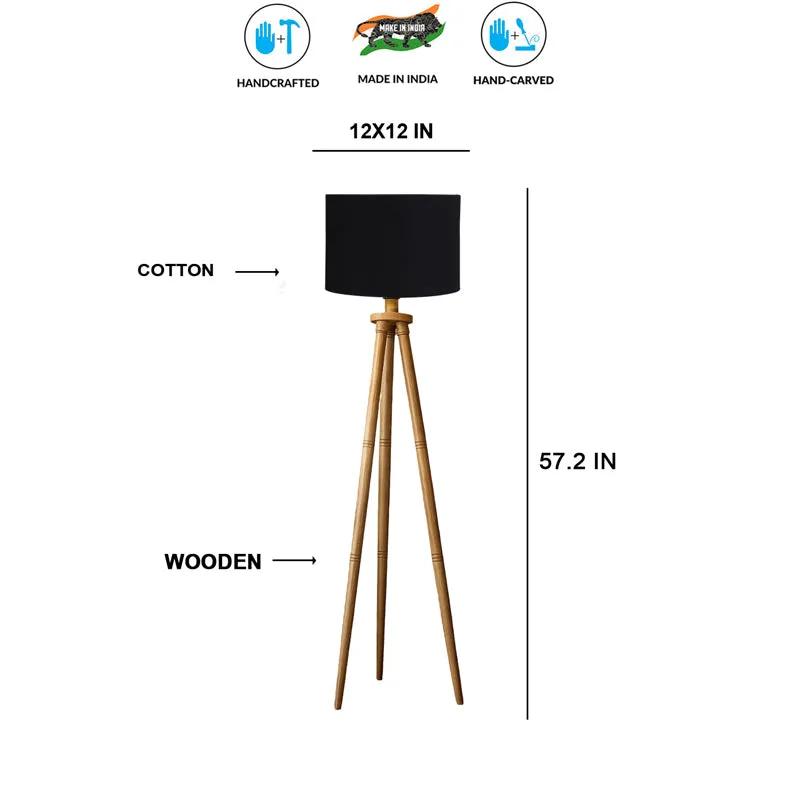 Cotin I Tripod Floor Lamp - Black media 6