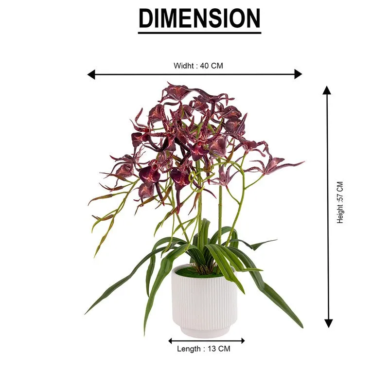 AarviDecor Wine Blossom Silk Artificial Plants media 10